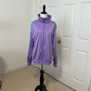 Adidas Purple Jacket with Blue Logo XL